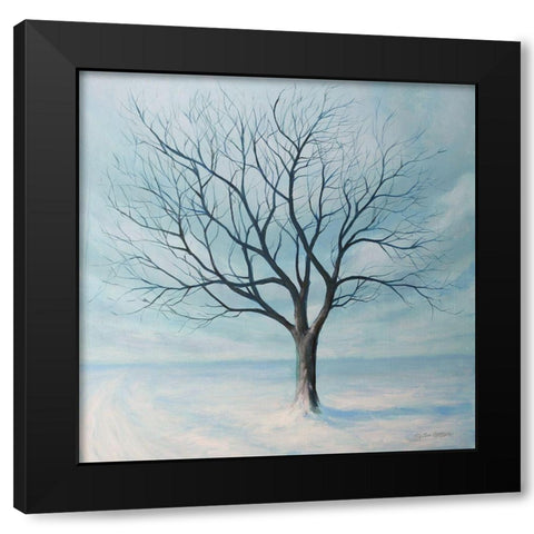 Winter Tree Black Modern Wood Framed Art Print by Gagnon, Tim