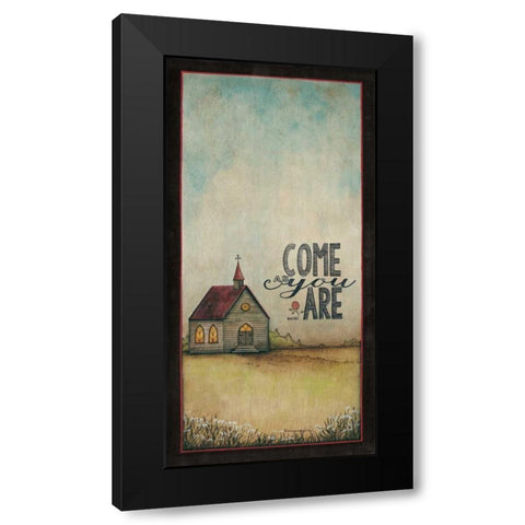 Come As You Are Black Modern Wood Framed Art Print with Double Matting by Crawford, Tonya