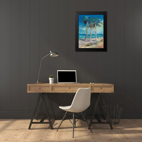 Threes Company   Black Modern Wood Framed Art Print by Owen-Cullimore, Tracy