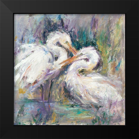 Twin Beaks Black Modern Wood Framed Art Print by Owen-Cullimore, Tracy