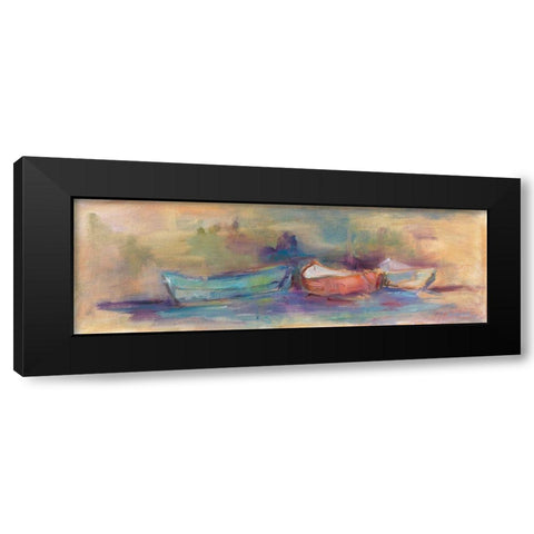 Rowboat Row Black Modern Wood Framed Art Print by Owen-Cullimore, Tracy