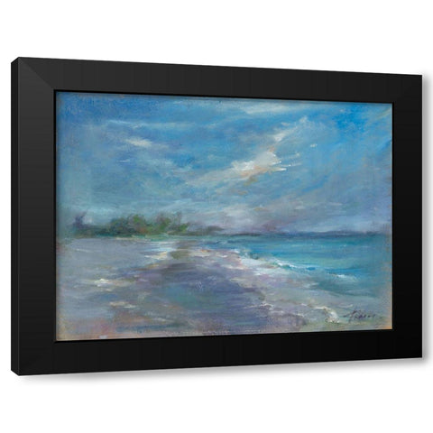 Serenity Black Modern Wood Framed Art Print by Owen-Cullimore, Tracy