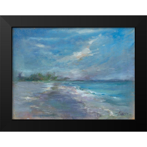 Serenity Black Modern Wood Framed Art Print by Owen-Cullimore, Tracy