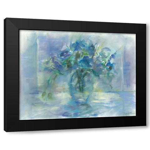 Susies Blue Black Modern Wood Framed Art Print by Owen-Cullimore, Tracy