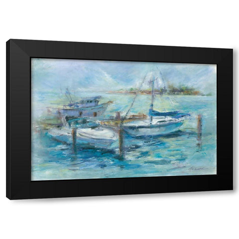 Dockside Black Modern Wood Framed Art Print by Owen-Cullimore, Tracy