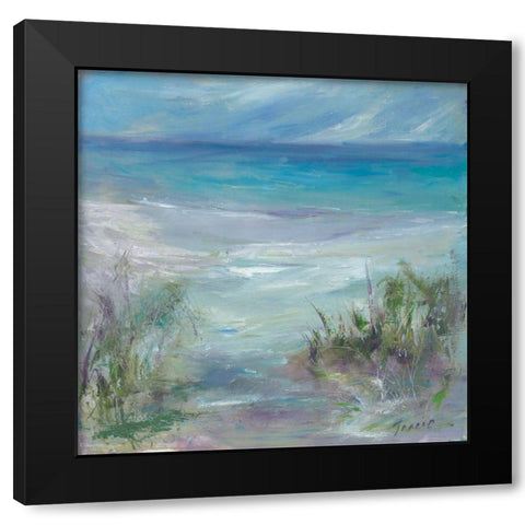 Blue Horizons Black Modern Wood Framed Art Print by Owen-Cullimore, Tracy