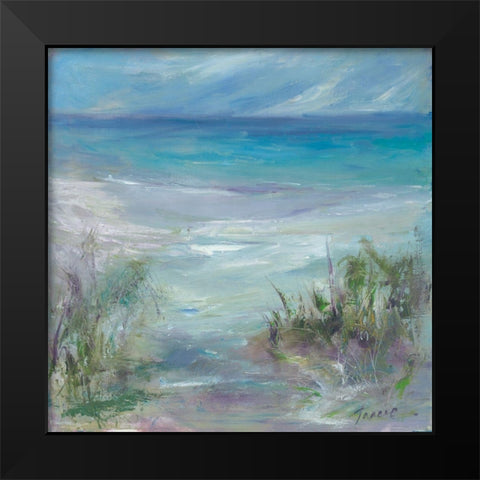 Blue Horizons Black Modern Wood Framed Art Print by Owen-Cullimore, Tracy