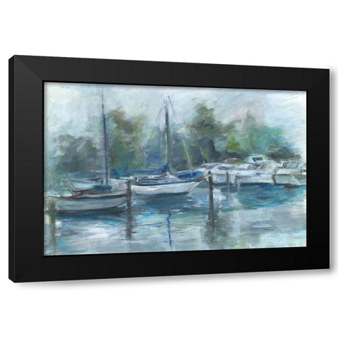Lagoon Black Modern Wood Framed Art Print by Owen-Cullimore, Tracy