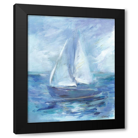 Summer Sails Black Modern Wood Framed Art Print with Double Matting by Owen-Cullimore, Tracy