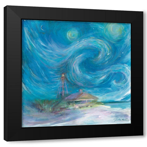 Starry Night Black Modern Wood Framed Art Print with Double Matting by Owen-Cullimore, Tracy
