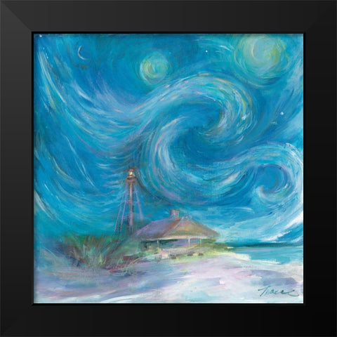 Starry Night Black Modern Wood Framed Art Print by Owen-Cullimore, Tracy
