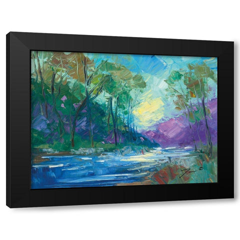 Early Light Impressions Black Modern Wood Framed Art Print with Double Matting by Trujillo, Jose