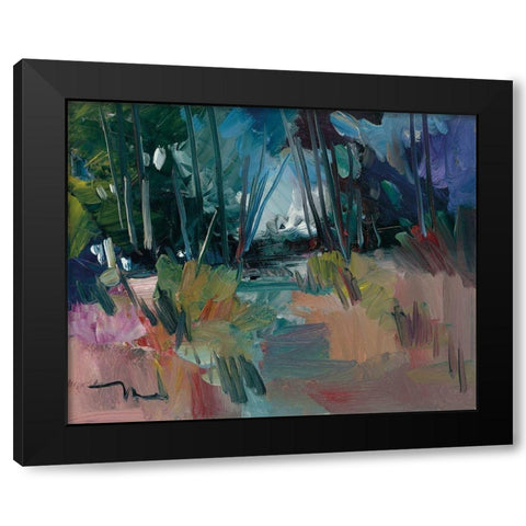 A New Day Black Modern Wood Framed Art Print by Trujillo, Jose