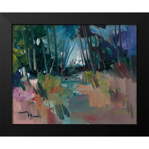 A New Day Black Modern Wood Framed Art Print by Trujillo, Jose