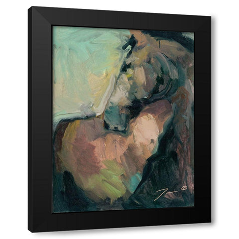 Majestic Black Modern Wood Framed Art Print with Double Matting by Trujillo, Jose