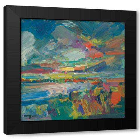 American Marshland Black Modern Wood Framed Art Print with Double Matting by Trujillo, Jose