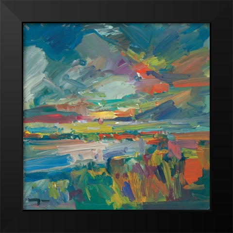 American Marshland Black Modern Wood Framed Art Print by Trujillo, Jose