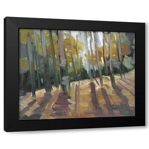 Backlit Woods   Black Modern Wood Framed Art Print by Trujillo, Jose