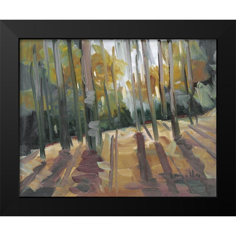 Backlit Woods   Black Modern Wood Framed Art Print by Trujillo, Jose