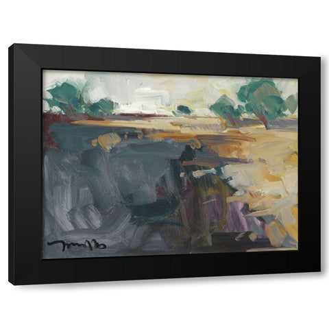 Abstract Landscape     Black Modern Wood Framed Art Print by Trujillo, Jose