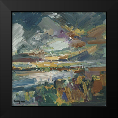 American Marshland     Black Modern Wood Framed Art Print by Trujillo, Jose