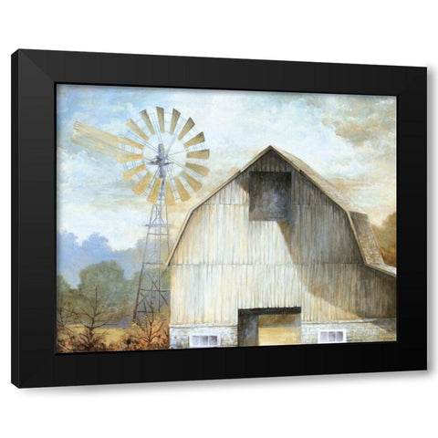 Barn Country Black Modern Wood Framed Art Print by White Ladder