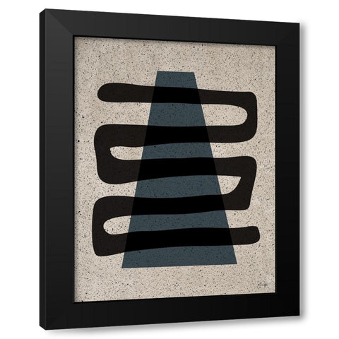 Traceable Black Modern Wood Framed Art Print with Double Matting by Yass Naffas Designs