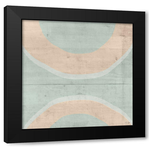 Separating Chains Black Modern Wood Framed Art Print by Yass Naffas Designs