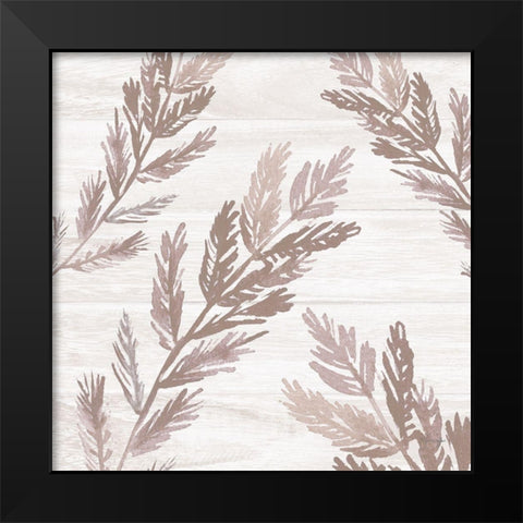Breezy Black Modern Wood Framed Art Print by Yass Naffas Designs