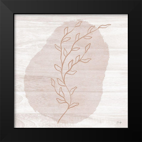 Freely Black Modern Wood Framed Art Print by Yass Naffas Designs
