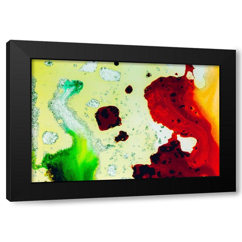 Color abstract Black Modern Wood Framed Art Print with Double Matting by Muench, Zandria