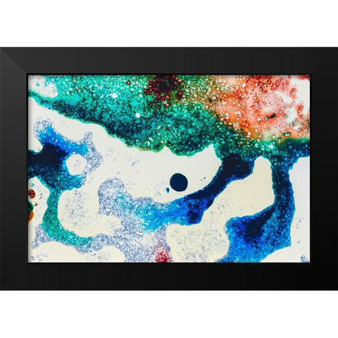 Color abstract Black Modern Wood Framed Art Print by Muench, Zandria