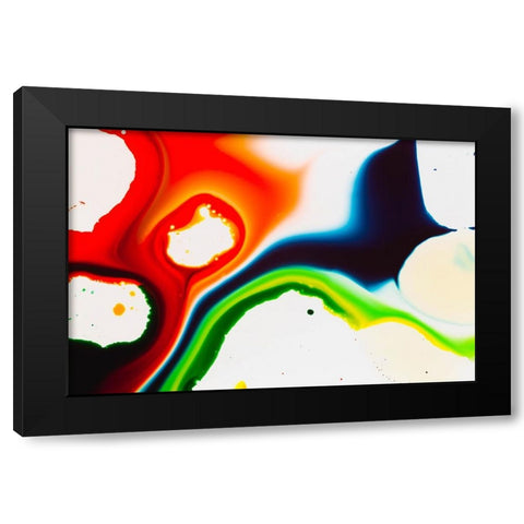 Color abstract Black Modern Wood Framed Art Print with Double Matting by Muench, Zandria