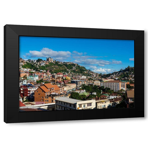 Madagascar-Antananarivo View of the city Black Modern Wood Framed Art Print by Hogstrom, Inger