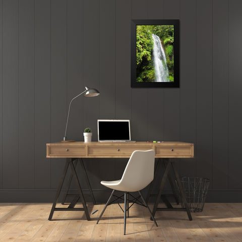 Madagascar-Antsiranana Amber Mountain National Park waterfall Black Modern Wood Framed Art Print by Hogstrom, Inger