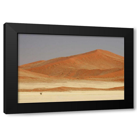 Namibia, Namib Desert Patterns on sand dunes Black Modern Wood Framed Art Print with Double Matting by Kaveney, Wendy