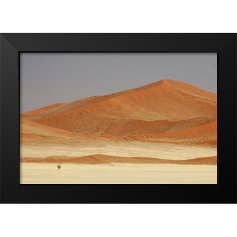 Namibia, Namib Desert Patterns on sand dunes Black Modern Wood Framed Art Print by Kaveney, Wendy