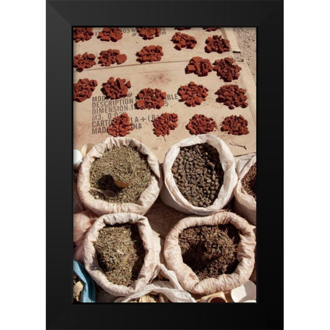 Namibia, Opuwo Fragrant herbs and ochre Black Modern Wood Framed Art Print by Kaveney, Wendy