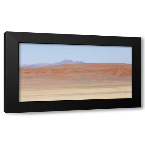 Namibia, Namib Desert Orange desert landscape Black Modern Wood Framed Art Print with Double Matting by Kaveney, Wendy