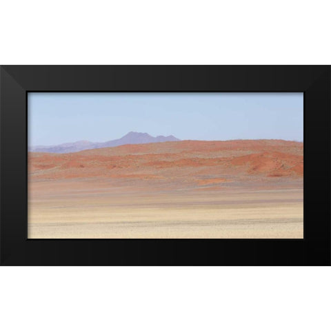 Namibia, Namib Desert Orange desert landscape Black Modern Wood Framed Art Print by Kaveney, Wendy