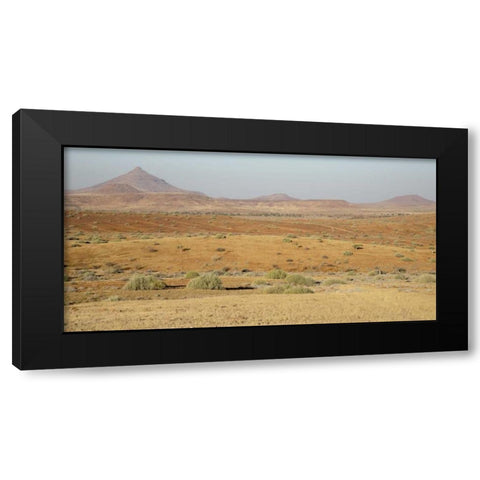 Namibia, Namib Desert, Desert landscape Black Modern Wood Framed Art Print with Double Matting by Kaveney, Wendy