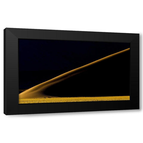 Namibia, Namib-Naukluft NP Abstract of sand dune Black Modern Wood Framed Art Print by Young, Bill