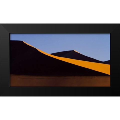 Namibia, Namib-Naukluft NP Abstract of sand dune Black Modern Wood Framed Art Print by Young, Bill