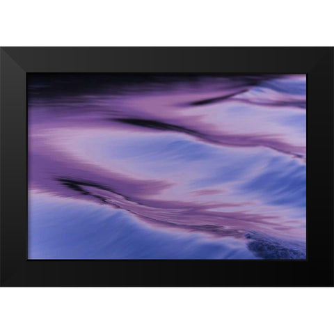 Namibia, Caprivi Strip Abstract of light pattern Black Modern Wood Framed Art Print by Kaveney, Wendy