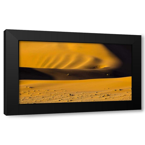 Namibia, Namib-Naukluft NP Abstract of sand dune Black Modern Wood Framed Art Print by Young, Bill