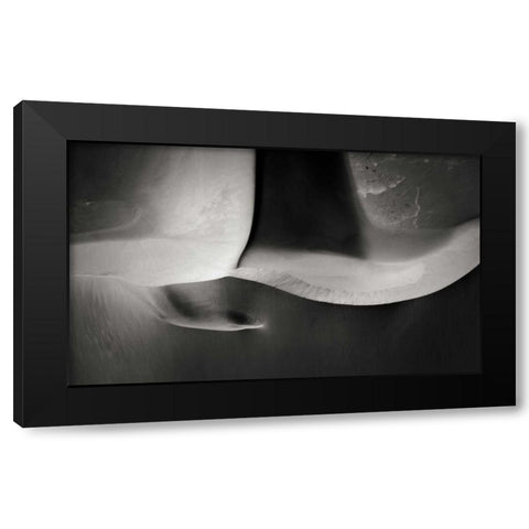 Namibia, Namib-Naukluft NP Aerial of sand dunes Black Modern Wood Framed Art Print with Double Matting by Young, Bill