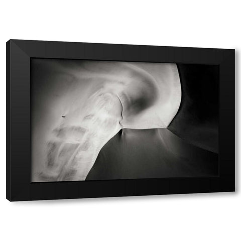 Namibia, Namib-Naukluft NP Aerial of sand dunes Black Modern Wood Framed Art Print by Young, Bill
