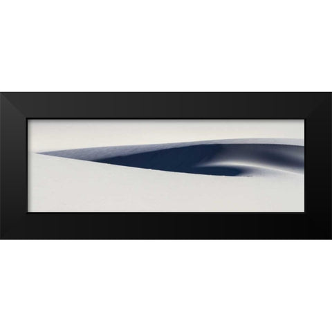 South Africa Sculpted white sand dunes Black Modern Wood Framed Art Print by Young, Bill