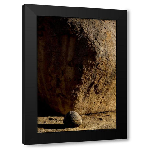 South Richtersveld NP Large and small boulder Black Modern Wood Framed Art Print with Double Matting by Young, Bill