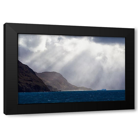 Southern Ocean-South Georgia-King Edward Cove-Grytviken Black Modern Wood Framed Art Print with Double Matting by Goff, Ellen B.